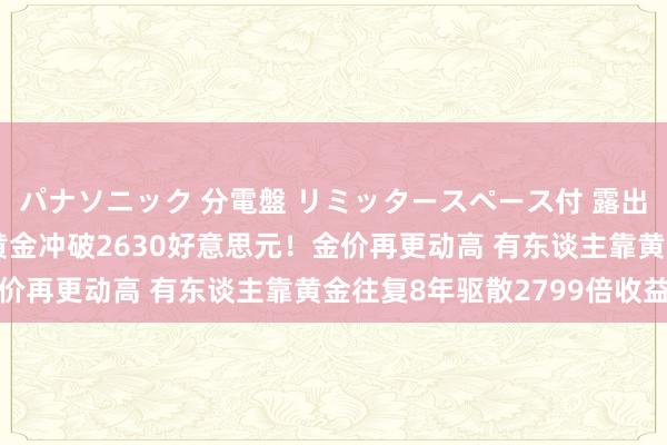 パナソニック 分電盤 リミッタースペース付 露出・半埋込両用形 现货黄金冲破2630好意思元！金价再更动高 有东谈主靠黄金往复8年驱散2799倍收益