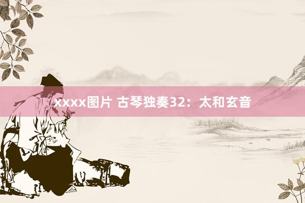 xxxx图片 古琴独奏32：太和玄音